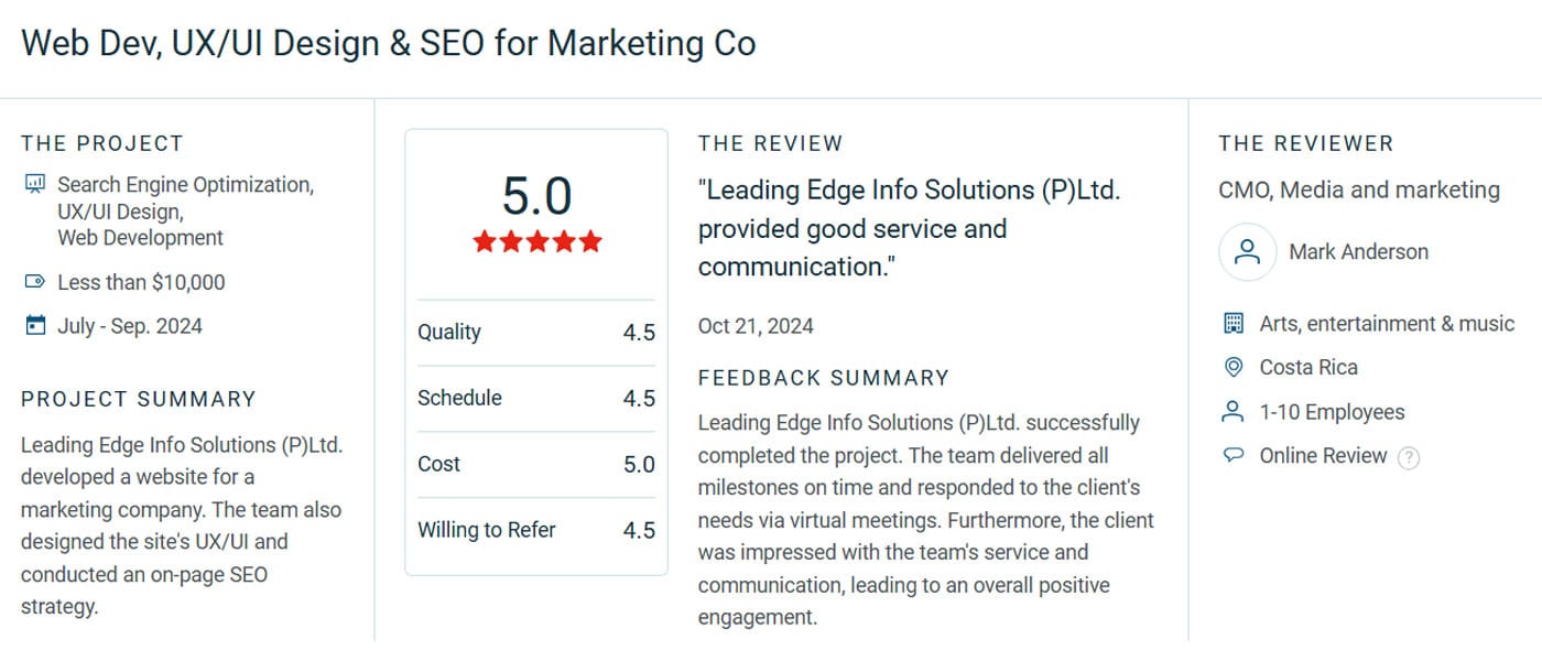 Web Dev UX UI Design SEO for Marketing Co